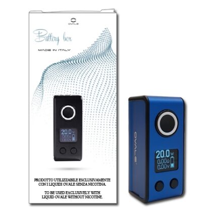 Battery Box Ovale - 900 mAh - BLU