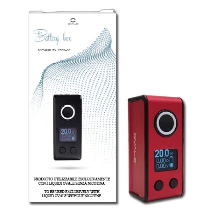 Battery Box Ovale - 900 mAh - ROSSO
