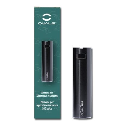 Batteria Ovale eGo-Duo - 800 mAh - NERO