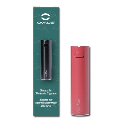 Batteria Ovale eGo-Duo - 800 mAh - ROSSO