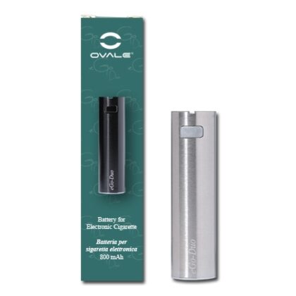 Batteria Ovale eGo-Duo - 800 mAh - ARGENTO